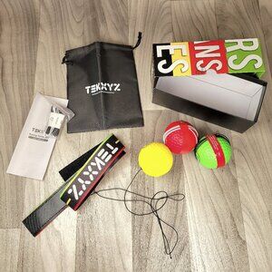 Tekxyz Boxing Reflex Ball Set Improve Hand-Eye Coordination Timing Punching Accu